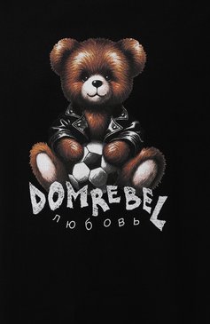 Мужская хлопковая футболка DOMREBEL черного цвета, арт. S0CCER/T-SHIRT | Фото 5 (Рукава: Короткие; Длина (для топов): Стандартные; Принт: С принтом; Материал сплава: Проставлено; Материал внешний: Хлопок; Драгоценные камни: Проставлено; Стили: Кэжуэл)