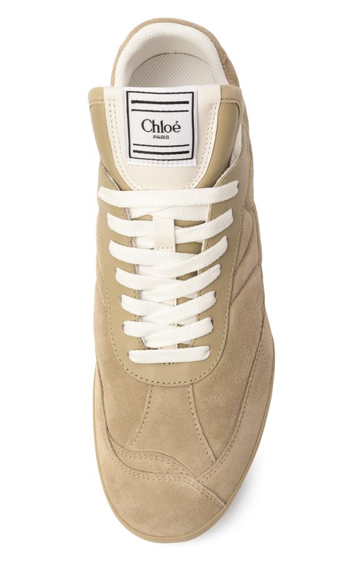 Замшевые кеды Kick Chloé CHC25A07IMS Бежевый  CHC25A07IMS Фото 6