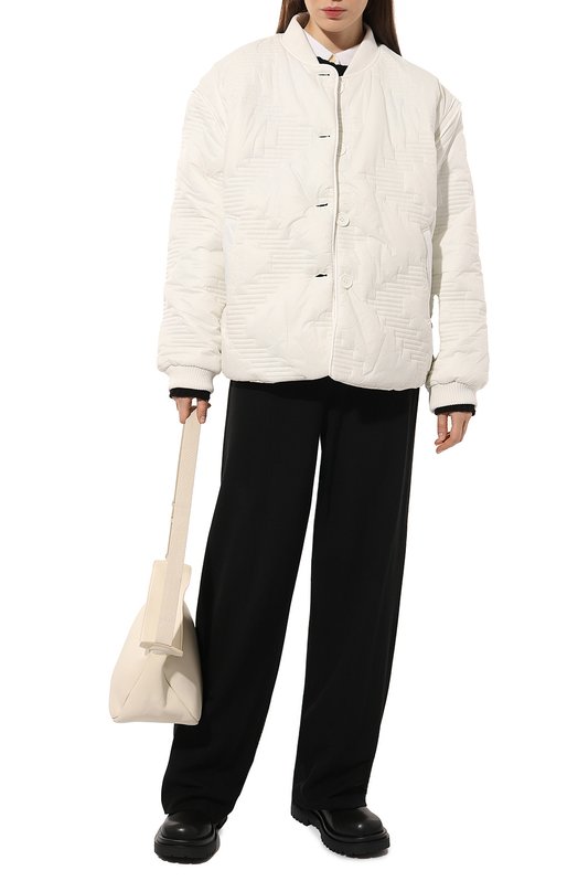 Утепленный бомбер sherpa. Кремовый, фото 2