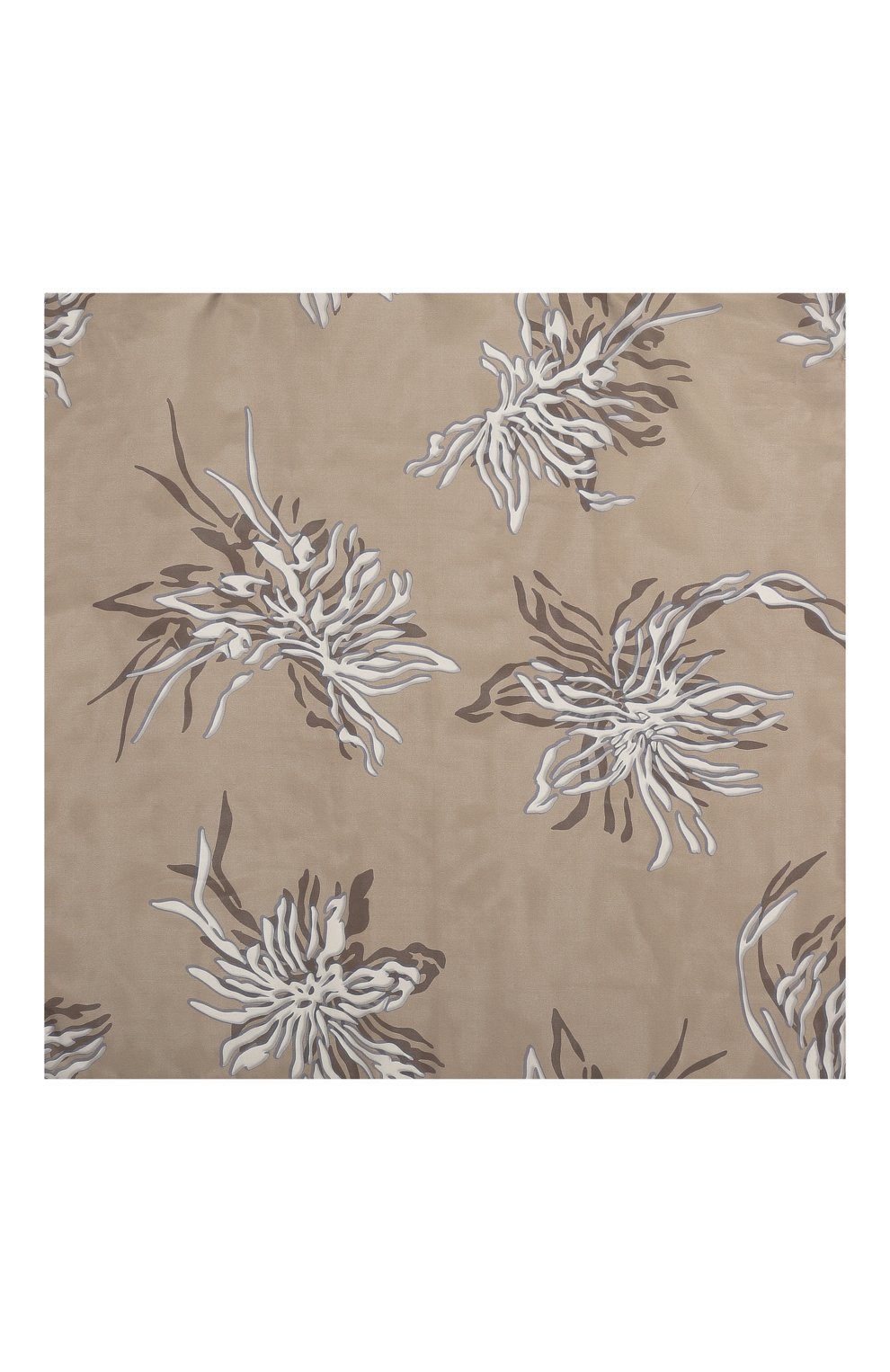 Шелковый платок BRUNELLO CUCINELLI темно-бежевого цвета по цене 45700 руб., арт. MF0U0008, фото 5 Шелковый платок BRUNELLO CUCINELLI, арт. MF0U0008, фото 5