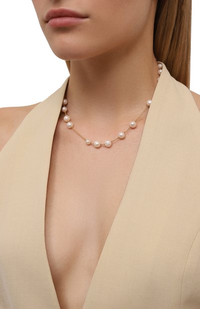 Колье CRYSTALLINE JEWELLERY кремового цвета по цене 18040 руб., арт. 511, фото 2 Колье CRYSTALLINE JEWELLERY, арт. 511, фото 2