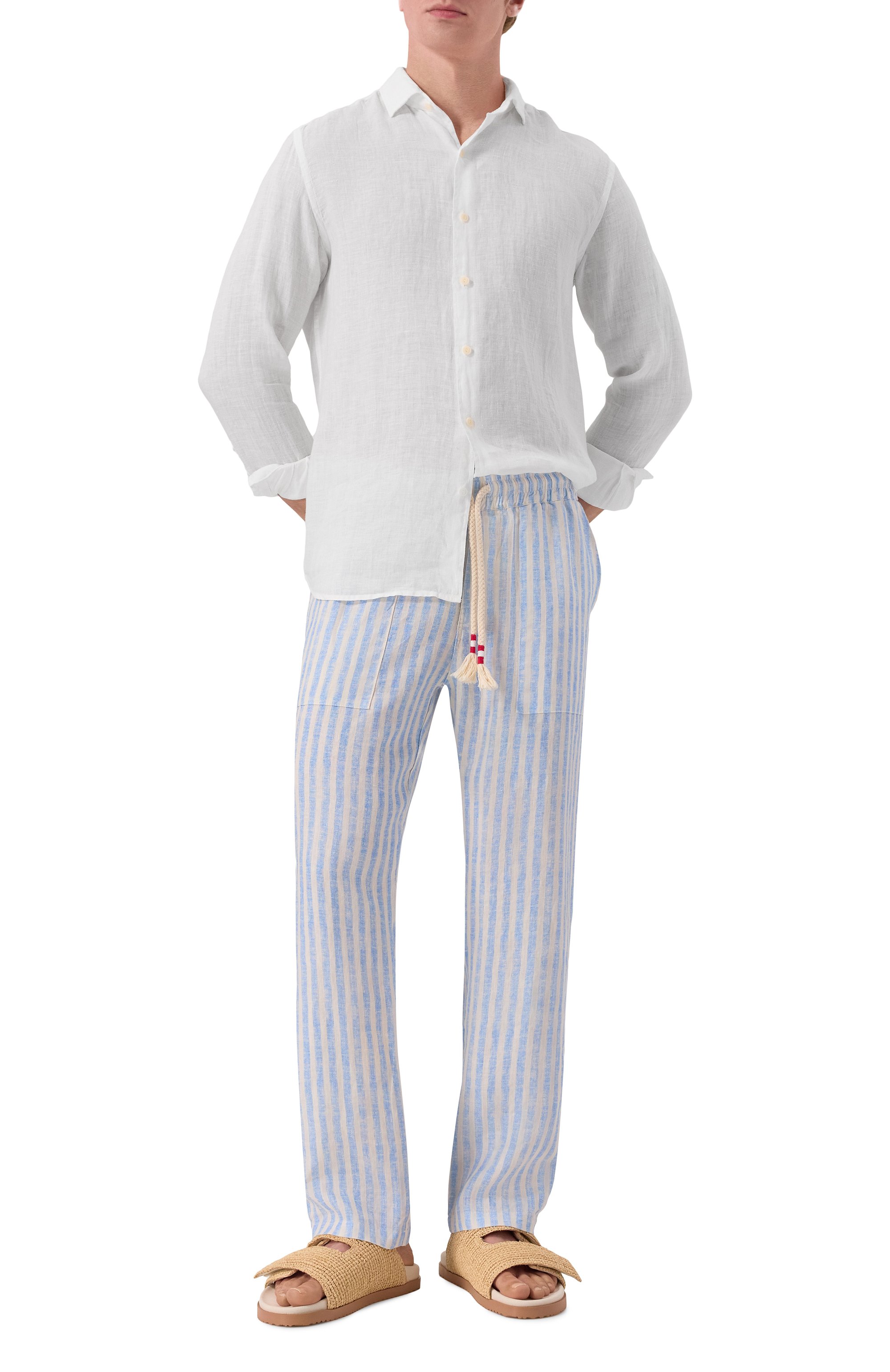 Льняная рубашка MC2 SAINT BARTH, арт. STBM PAMPL0NA/01896H, фото 2