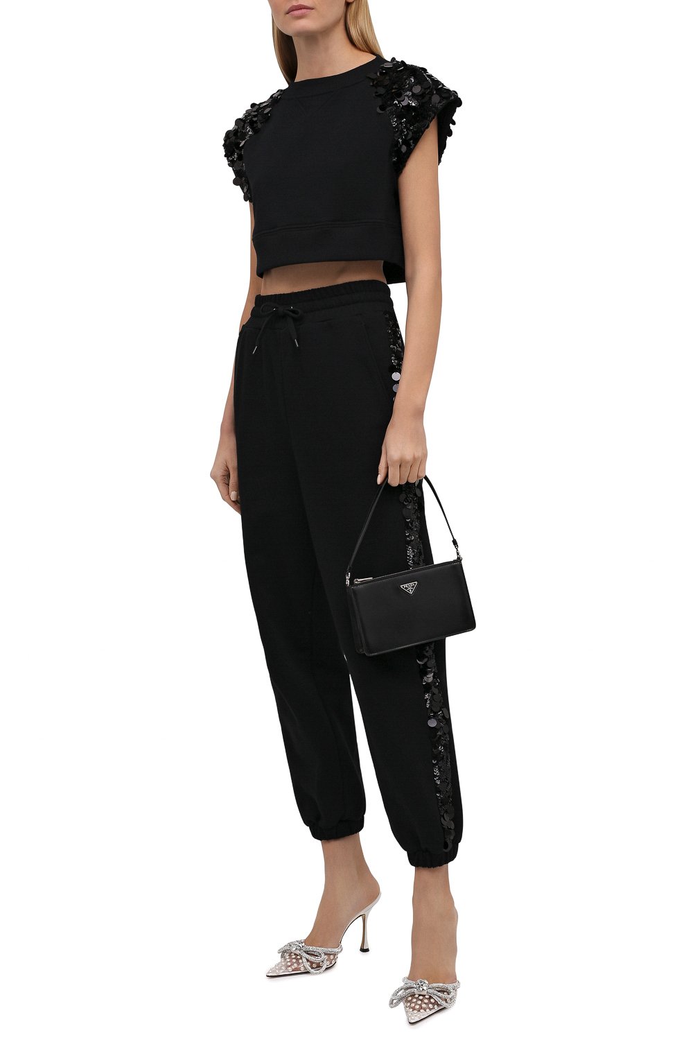 Хлопковые джоггеры PRADA, арт. 132358-1ZXQ-F0002-212, фото 2