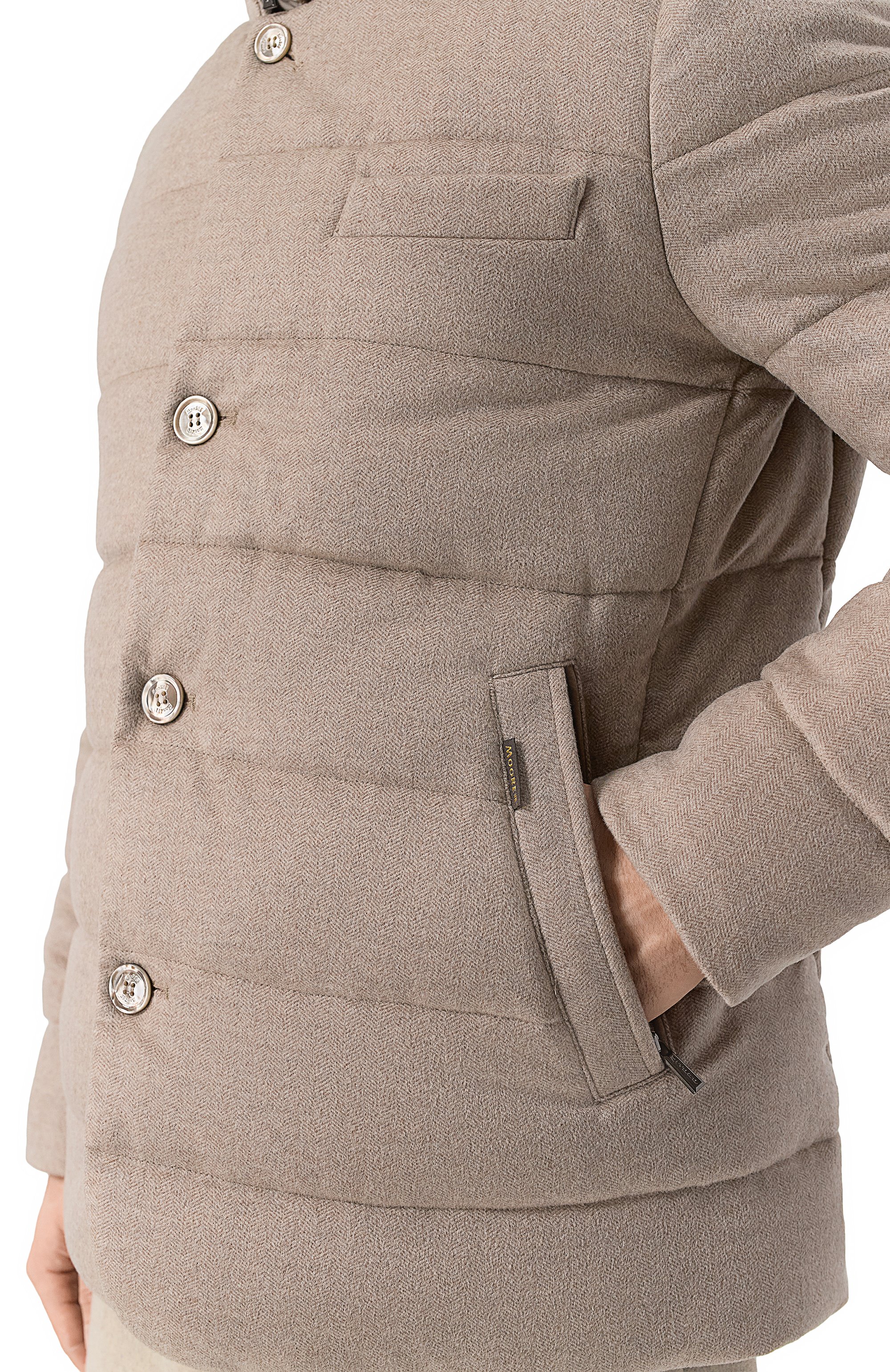 Кашемировый пуховик dalton-dtb с отделкой из норки MOORER, арт. DALT0N/DTB, фото 5