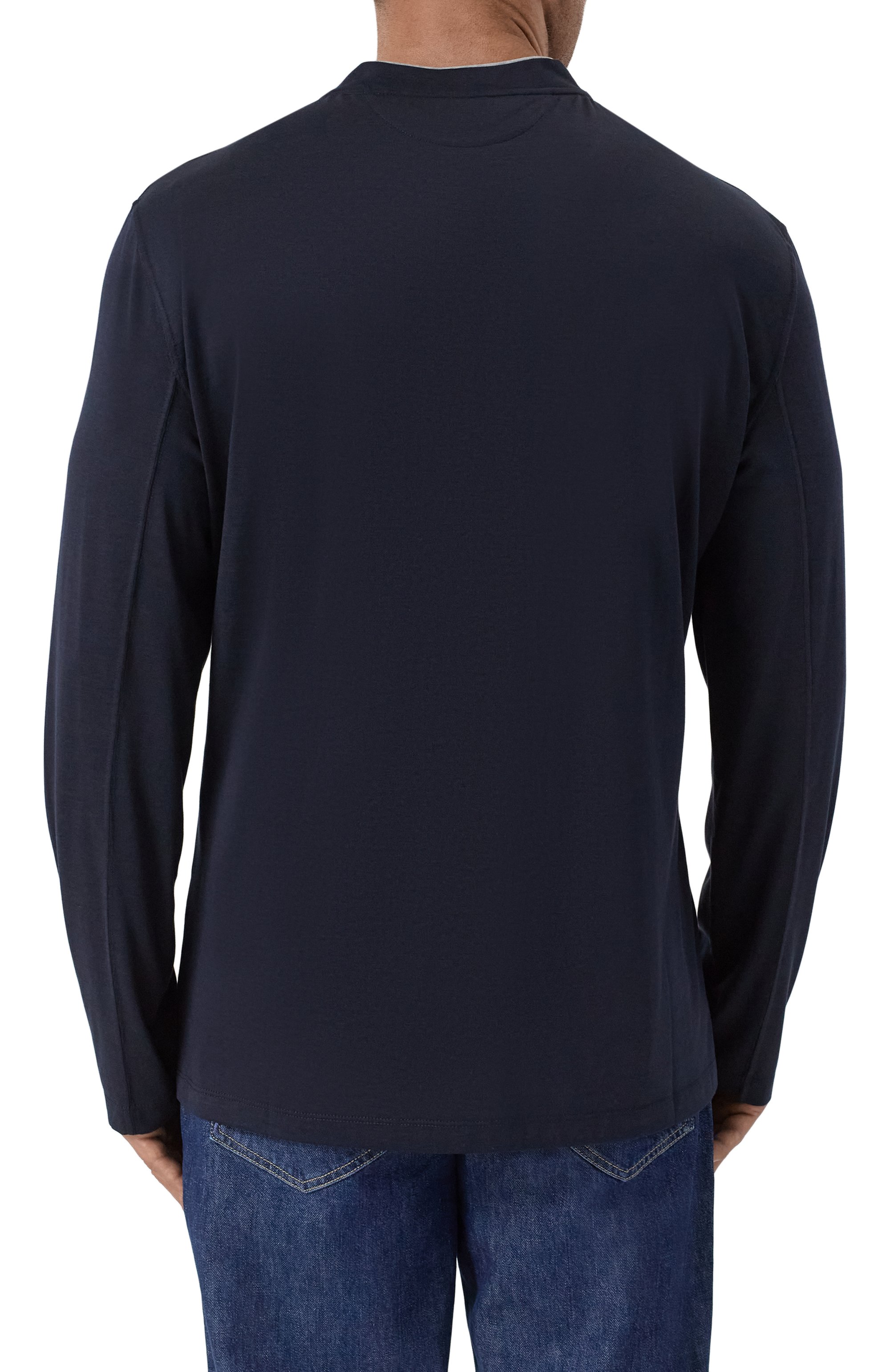 Лонгслив из шелка и хлопка BRUNELLO CUCINELLI, арт. MH8367433W, фото 4