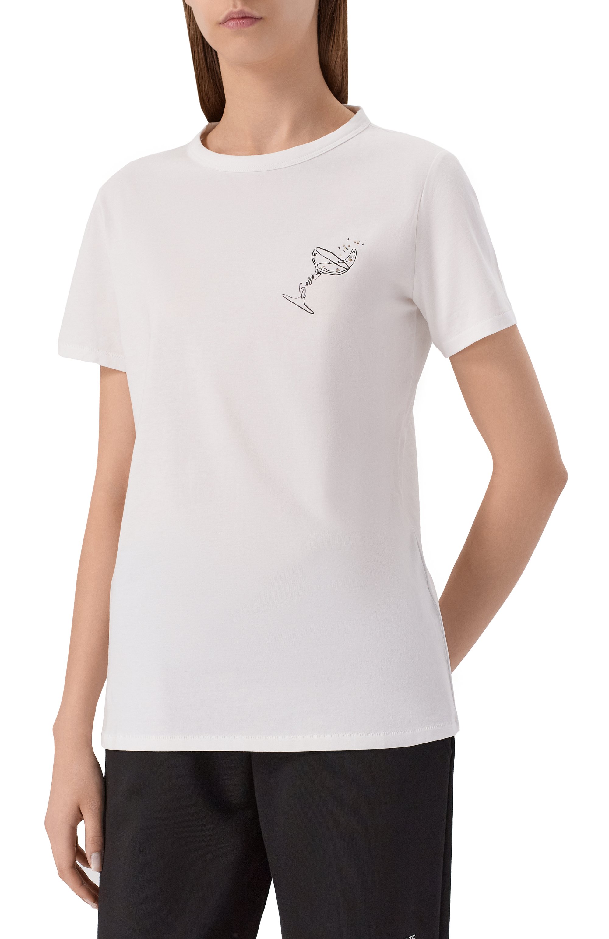 Хлопковая футболка BOSS ORANGE, арт. 50549192, фото 3