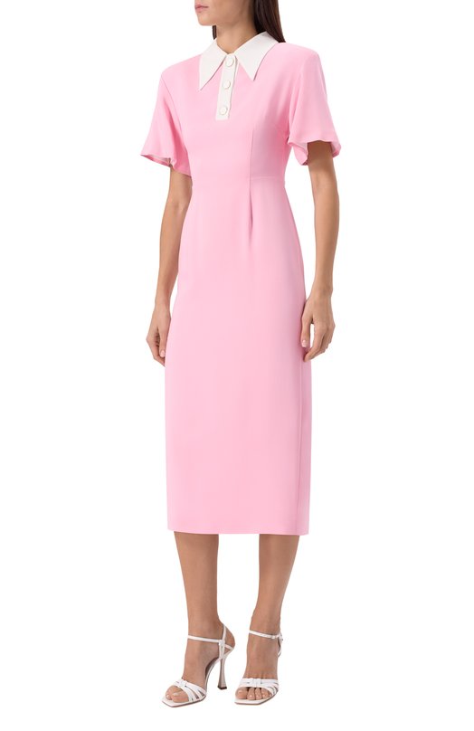 Платье из вискозы ROWEN ROSE DRS_RR271_L Розовый  DRS_RR271_L Фото 3