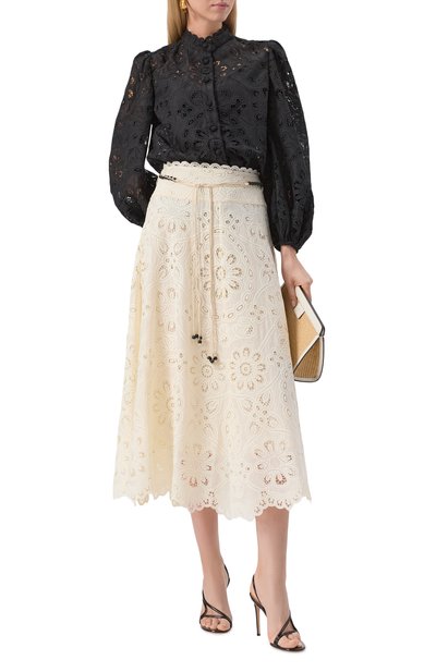 Хлопковая юбка ZIMMERMANN, арт. 3584SSS251, фото 2