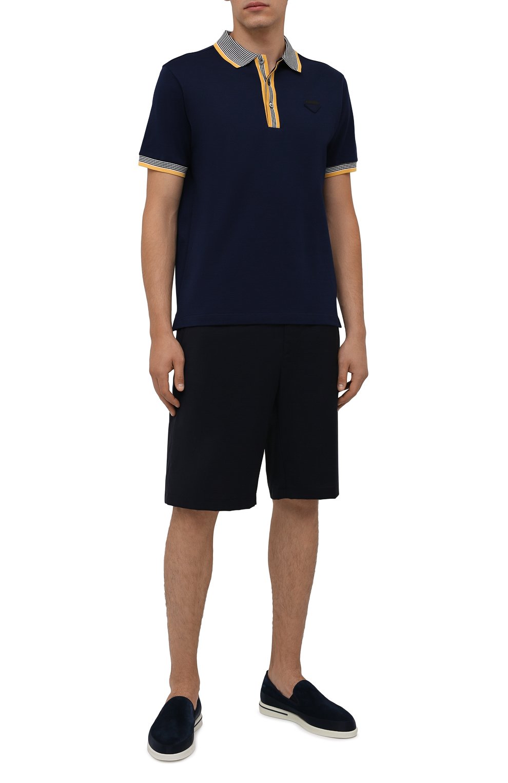 Хлопковое поло PRADA, арт. UJN766-1ZP5-F0216-212, фото 2