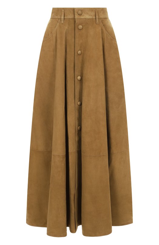 Замшевая юбка Petar Petrov F25LR21/SUEDE Бежевый F25LR21/SUEDE