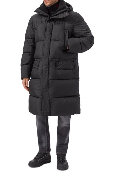 Пуховик BOSS ORANGE черного цвета по цене 75950 руб., арт. 50543617, фото 3 Пуховик BOSS ORANGE, арт. 50543617, фото 3