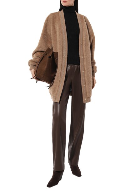 Брюки из экокожи SEVEN LAB коричневого цвета по цене 24780 руб., арт. SPE.05.760.208, фото 2 Брюки из экокожи SEVEN LAB, арт. SPE.05.760.208, фото 2