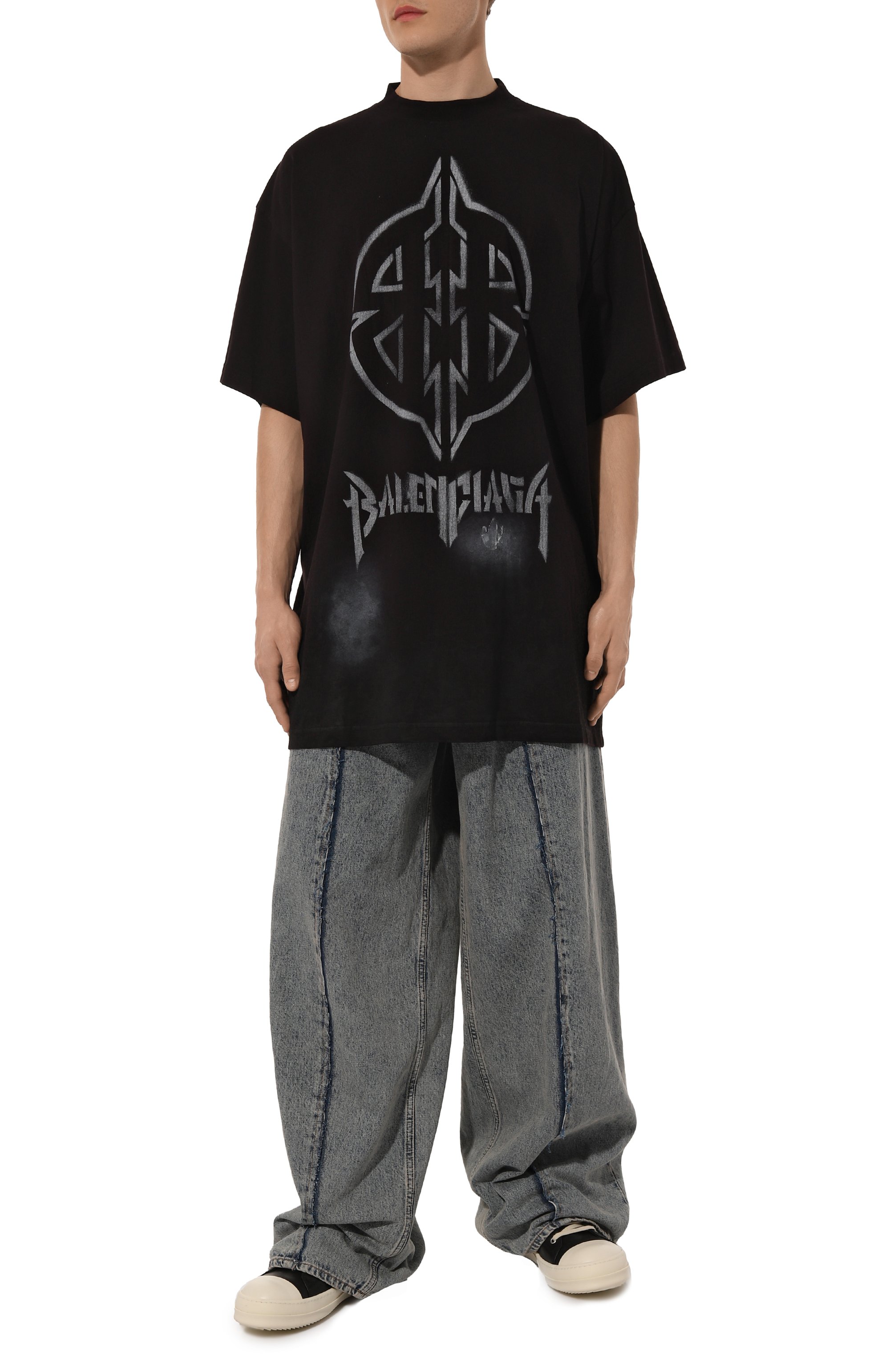 Хлопковая футболка BALENCIAGA, арт. 787349/TQVT1, фото 2