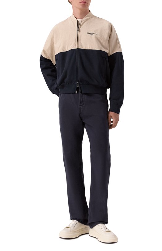 Хлопковые брюки 7 For All Mankind 7TI30E441DF Синий  7TI30E441DF Фото 2
