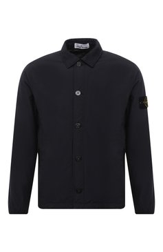 Мужская хлопковая куртка-рубашка STONE ISLAND темно-синего цвета, арт. 751511525 | Фото 1 (Материал подклада: Синтетический материал; Материал внешний: Хлопок, Синтетический материал; Рукава: Длинные; Длина (верхняя одежда): Короткие; Кросс-КТ: Куртка; Мужское Кросс-КТ: утепленные куртки, Куртка-рубашка; Стили: Кэжуэл; Драгоценные камни: Проставлено; Материал сплава: Проставлено)