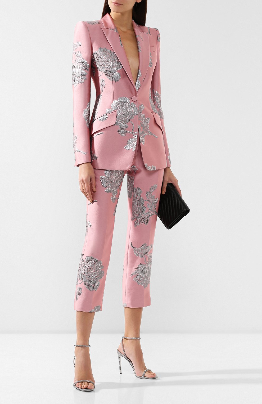 Брюки ALEXANDER MCQUEEN розового цвета по цене 104500 руб., арт. 584968/QGAAB, фото 2 Брюки ALEXANDER MCQUEEN, арт. 584968/QGAAB, фото 2