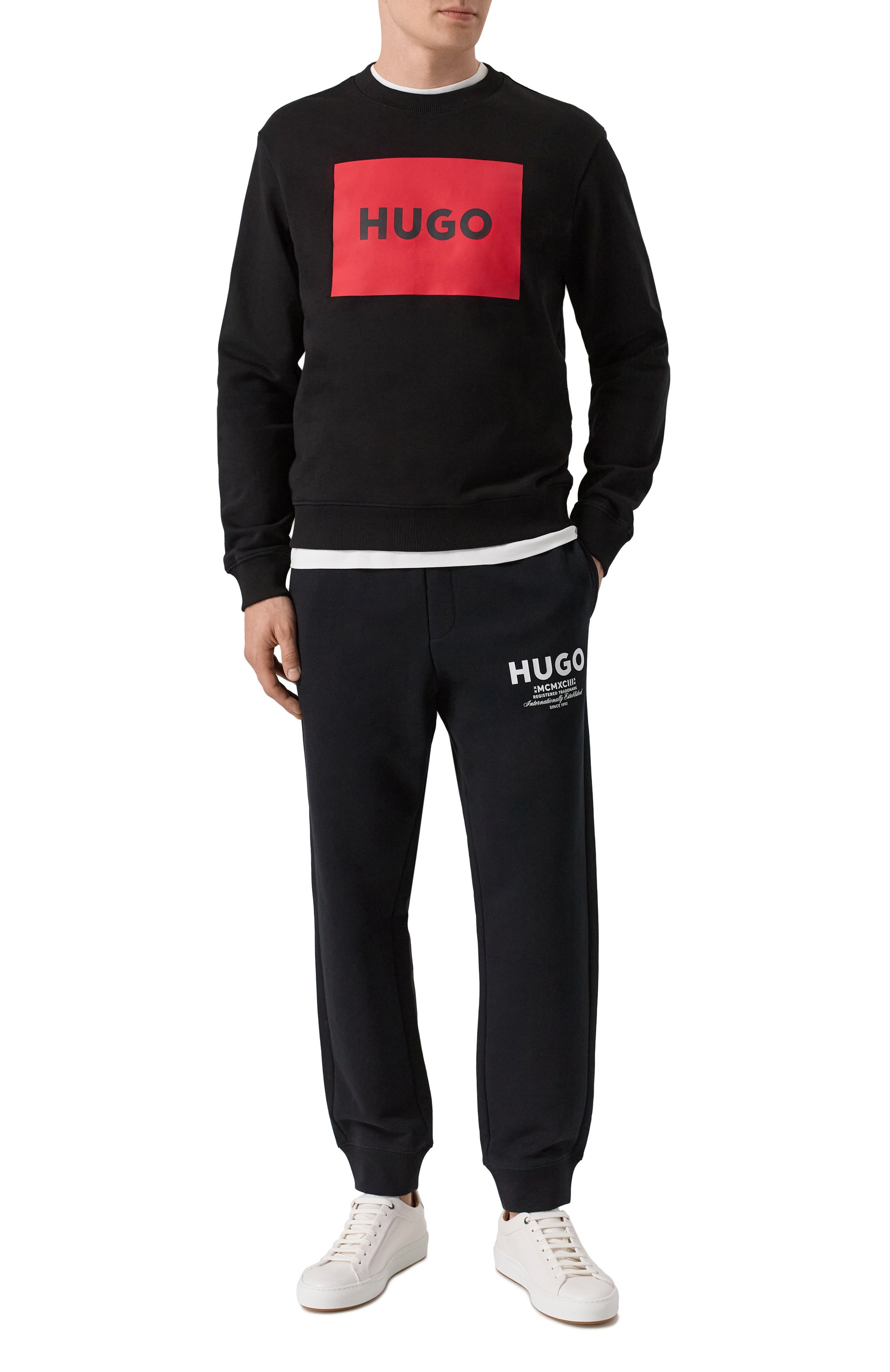 Хлопковый свитшот HUGO, арт. 50467944, фото 2