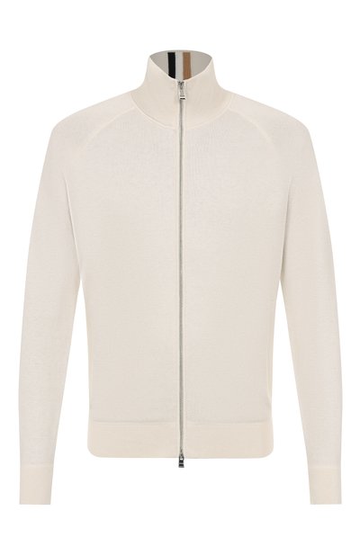 Мужской кардиган из хлопка и шерсти BOSS, арт. 50543150