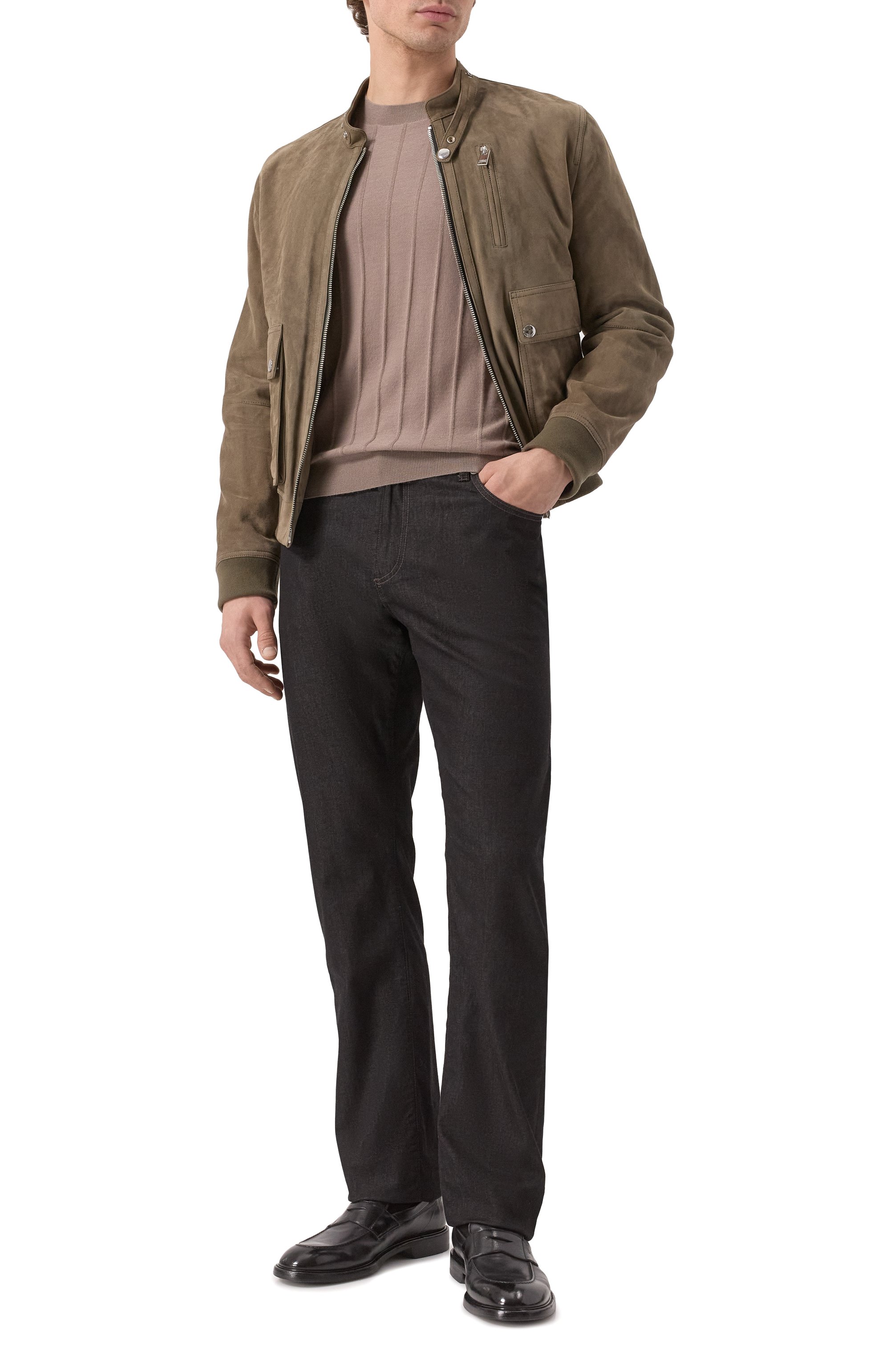 Замшевый бомбер JACOB LEE, арт. MLJ007SS25L0, фото 2