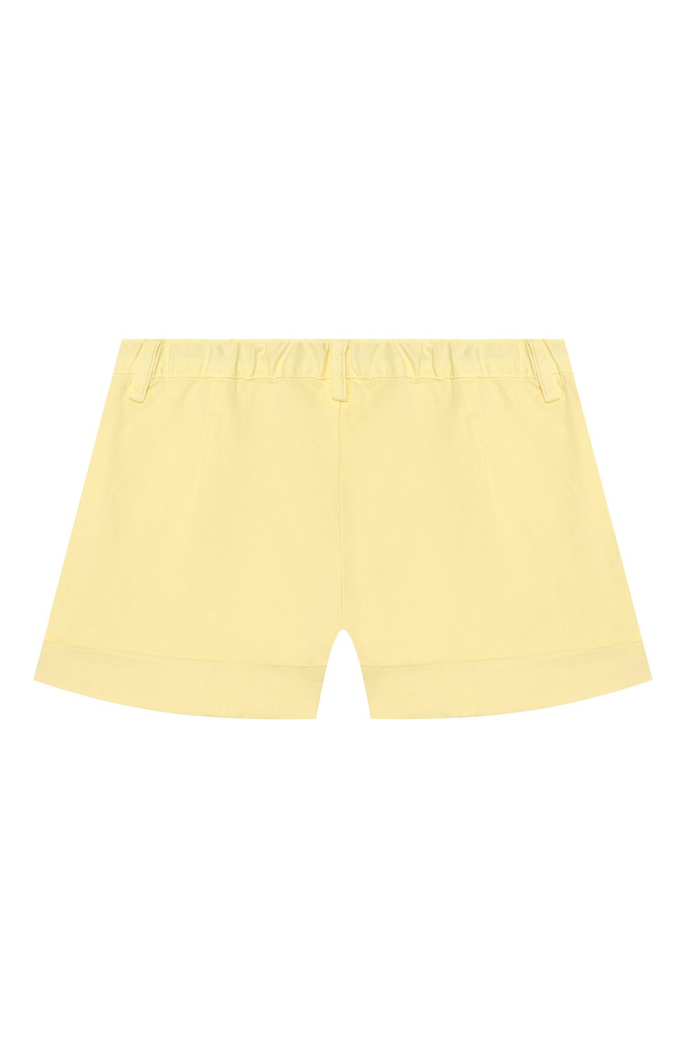 Хлопковые шорты IL GUFO желтого цвета по цене 8975 руб., арт. P20PS008C6002/10A-12A, фото 2 Хлопковые шорты IL GUFO, арт. P20PS008C6002/10A-12A, фото 2