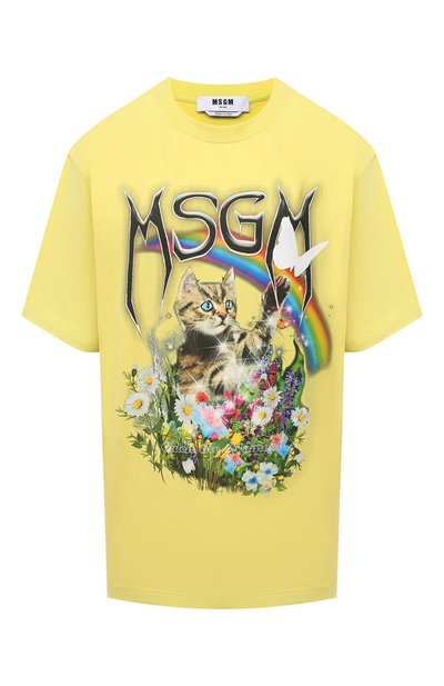 Хлопковая футболка MSGM, арт. 3041MDM164 217298, фото 1