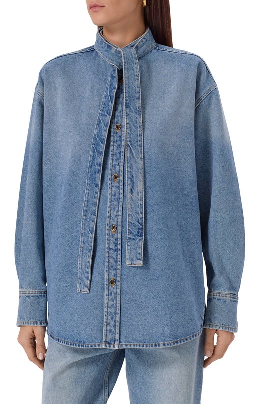 Джинсовая рубашка Petar Petrov F25DB4/DENIM Синий  F25DB4/DENIM Фото 3