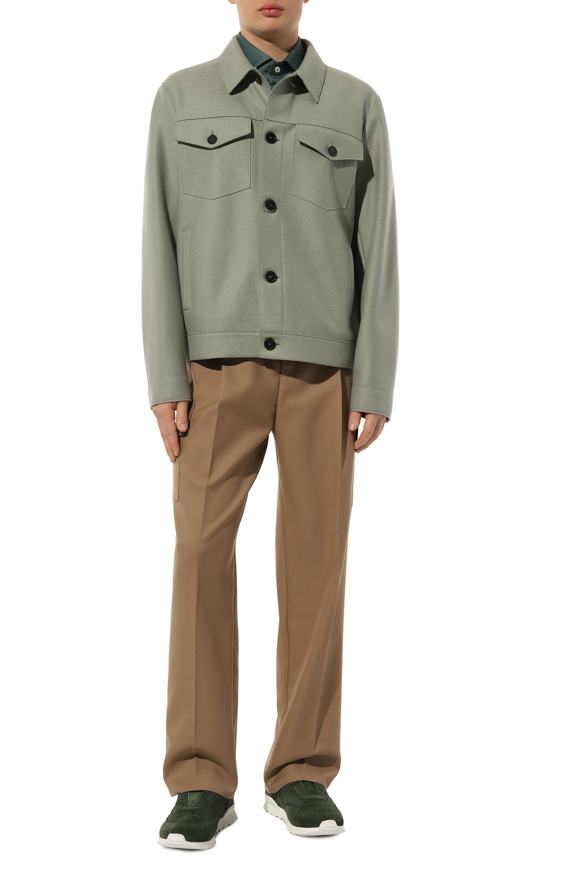 Замшевые кроссовки KITON, арт. USSA073N00977, фото 2