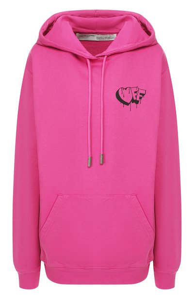 Женский хлопковое худи OFF-WHITE, арт. 0WBB035F190030662810