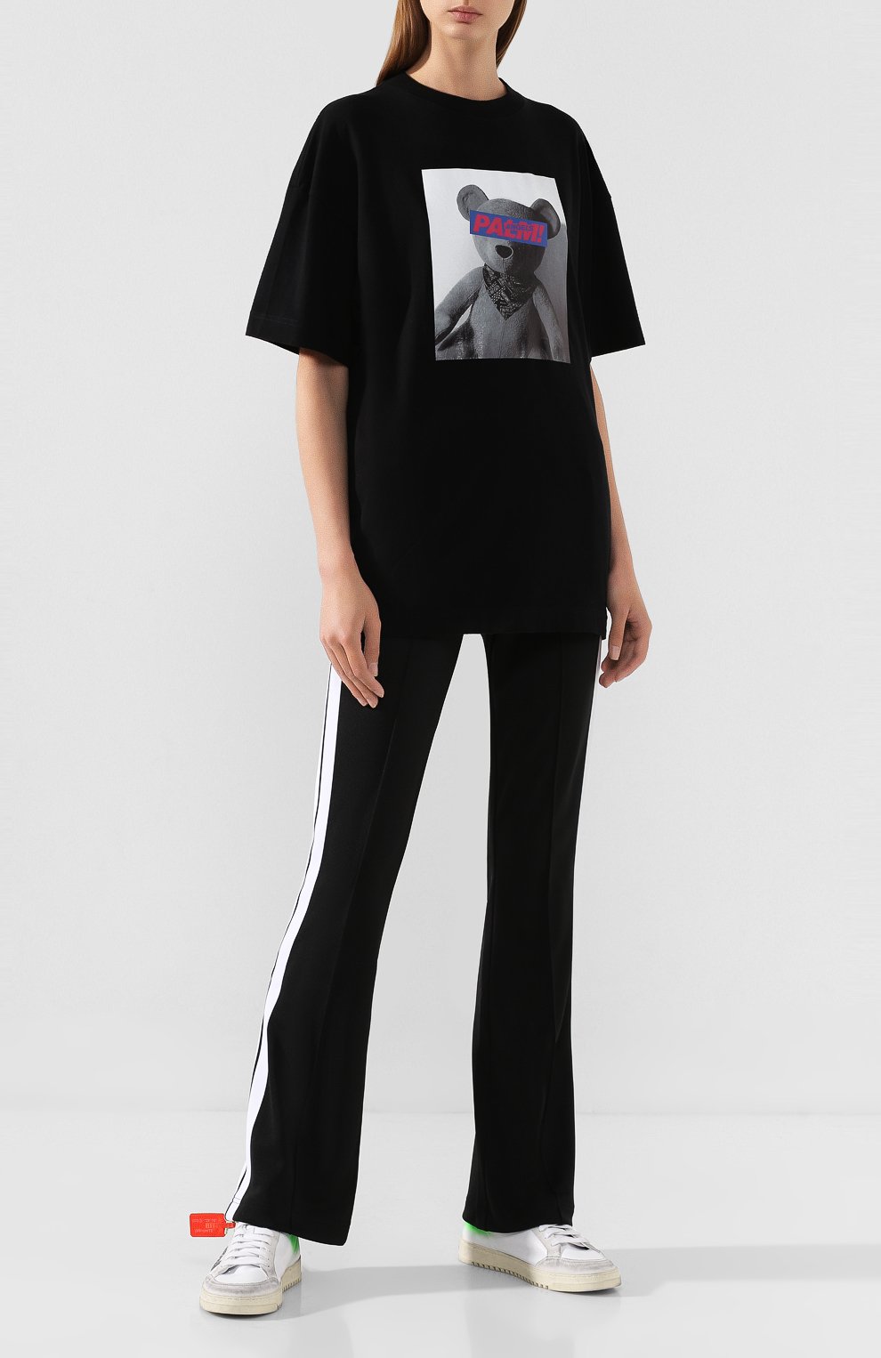 Хлопковая футболка PALM ANGELS, арт. PMAA001F194130361088/W, фото 2