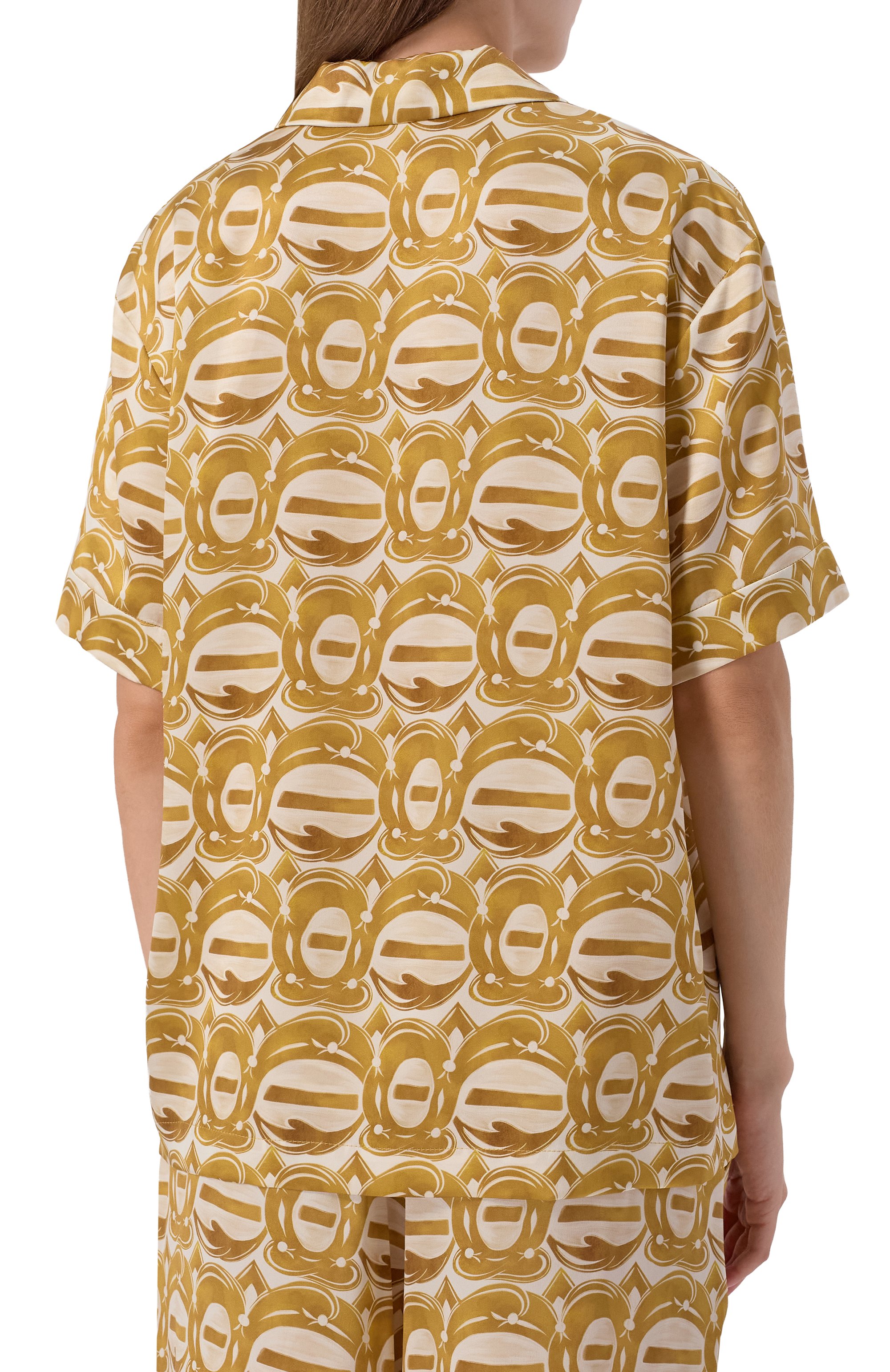 Атласная рубашка ХОХЛОМА Х АЛЕНА АХМАДУЛЛИНА, арт. WTB2112, фото 4