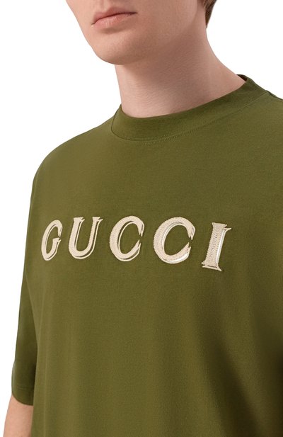 Хлопкова я футболка GUCCI, арт. 798115/XJHN3, фото 5
