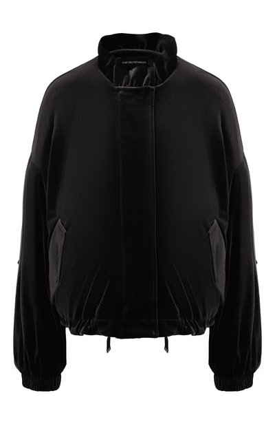 Женский бархатный бомбер EMPORIO ARMANI, арт. EW004145/AF13341
