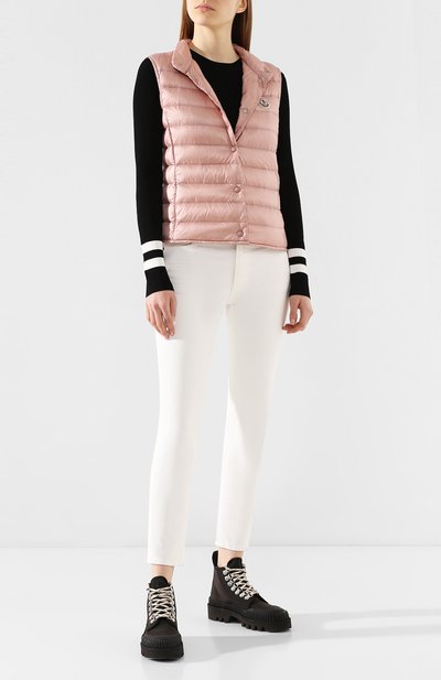 Пуховый жилет liane MONCLER розового цвета по цене 64400 руб., арт. F1-093-1A102-00-53048, фото 2 Пуховый жилет liane MONCLER, арт. F1-093-1A102-00-53048, фото 2