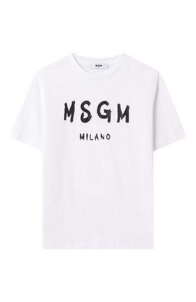 Хлопковая футболка MSGM KIDS, арт. S5MSJUTH063