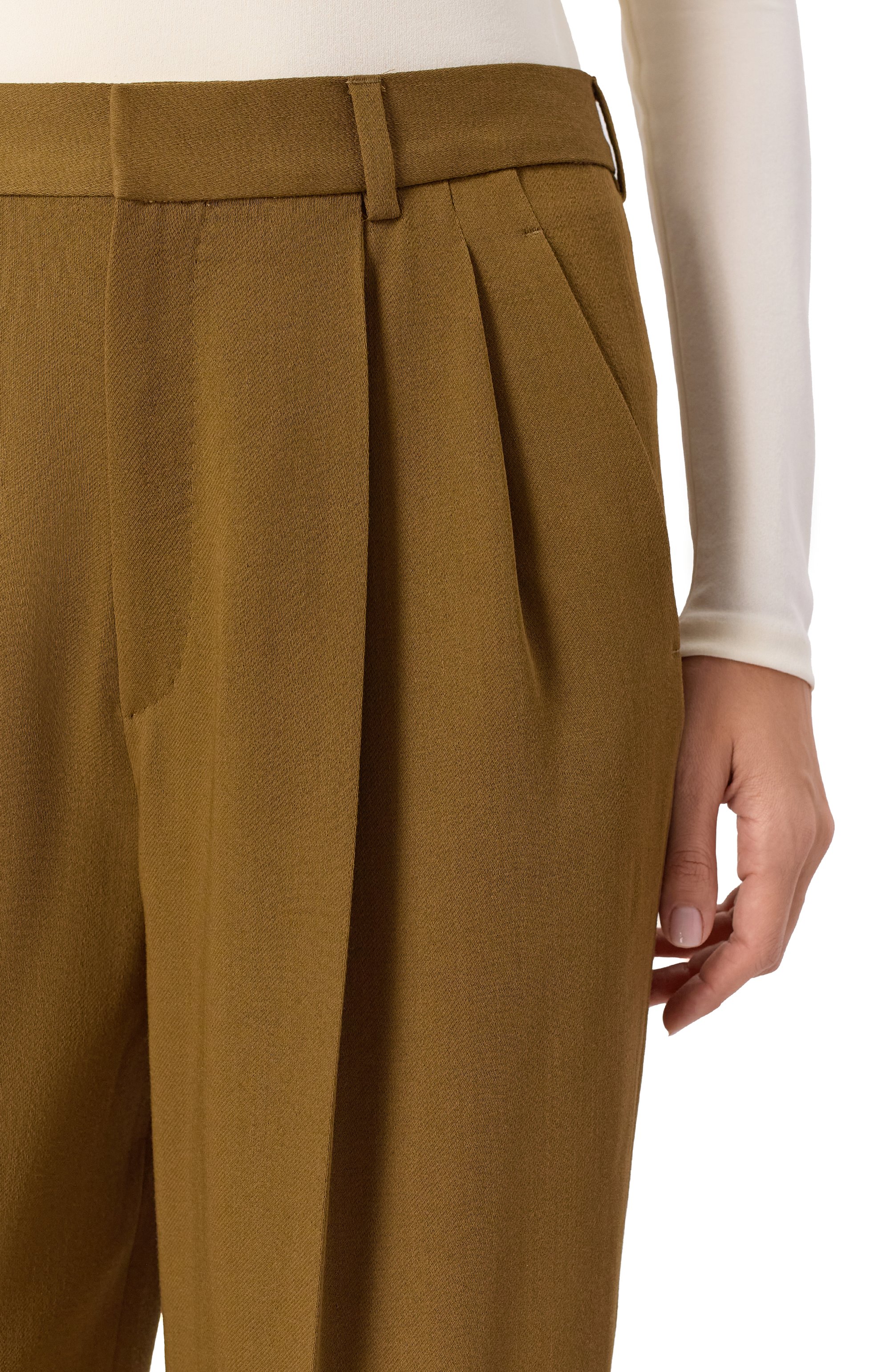 Брюки из шерсти и вискозы PETAR PETROV, арт. F25TP5/WV/VI, фото 5