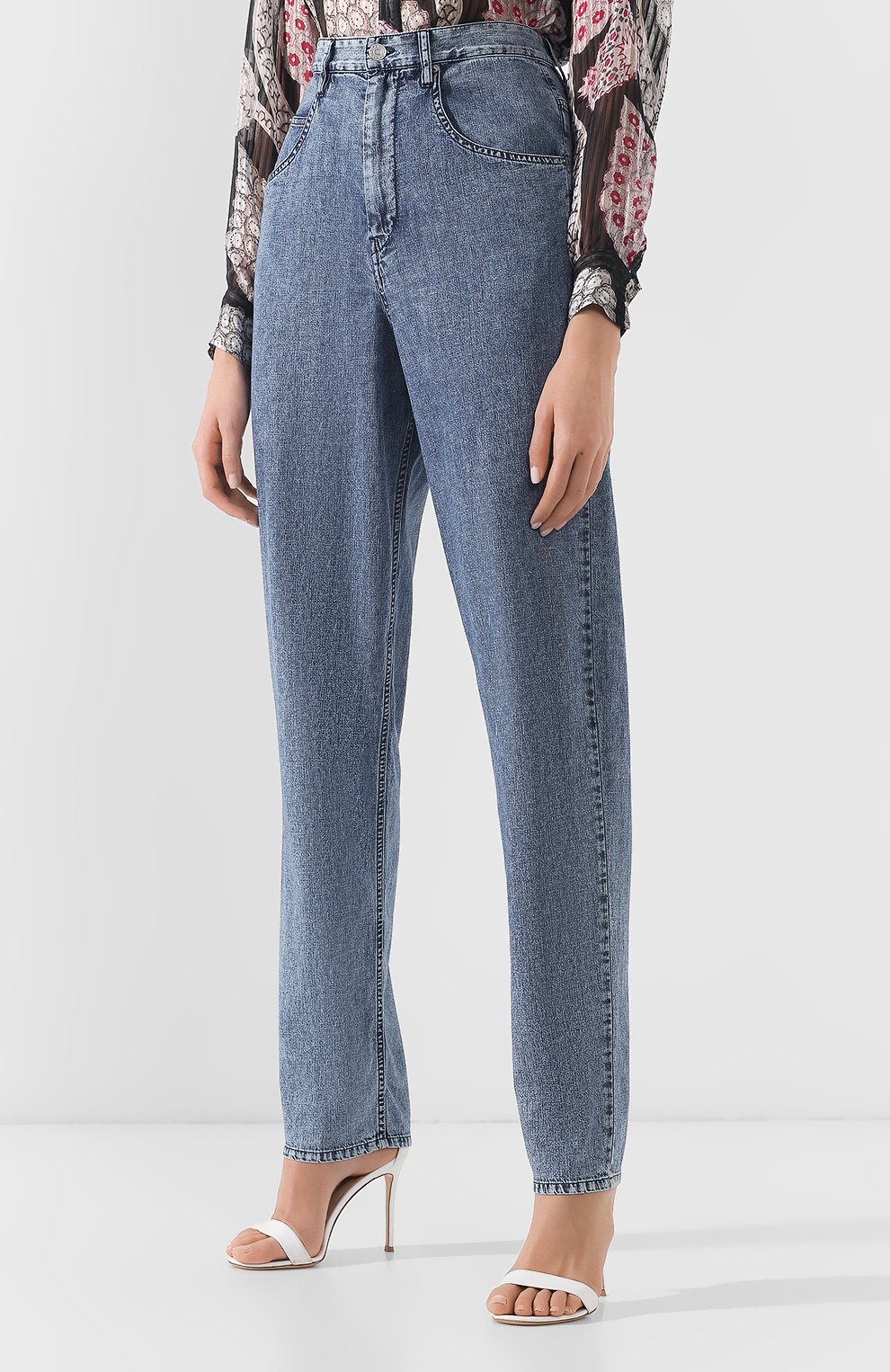 Джинсы ISABEL MARANT голубого цвета по цене 26550 руб., арт. PA1199-19E010I/LEX, фото 3 Джинсы ISABEL MARANT, арт. PA1199-19E010I/LEX, фото 3