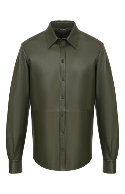 Мужская кожаная рубашка DOLCE & GABBANA, арт. G5NP9L/HULFY