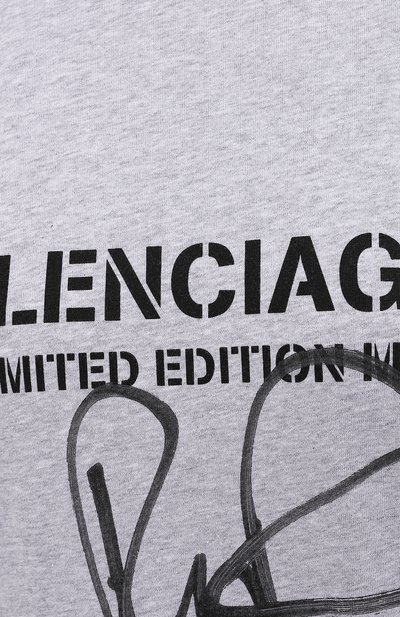 Хлопковая футболка BALENCIAGA, арт. 676589/TLV57, фото 5