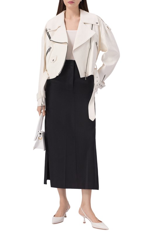 Кожаная куртка Jacob Lee WLJ081SS25W Белый  WLJ081SS25W Фото 2
