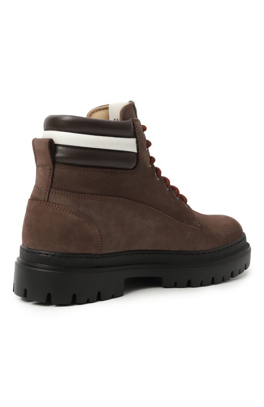 Ботинки Hallen из нубука Bally MSB0A9/NK007 Коричневый  MSB0A9/NK007 Фото 5