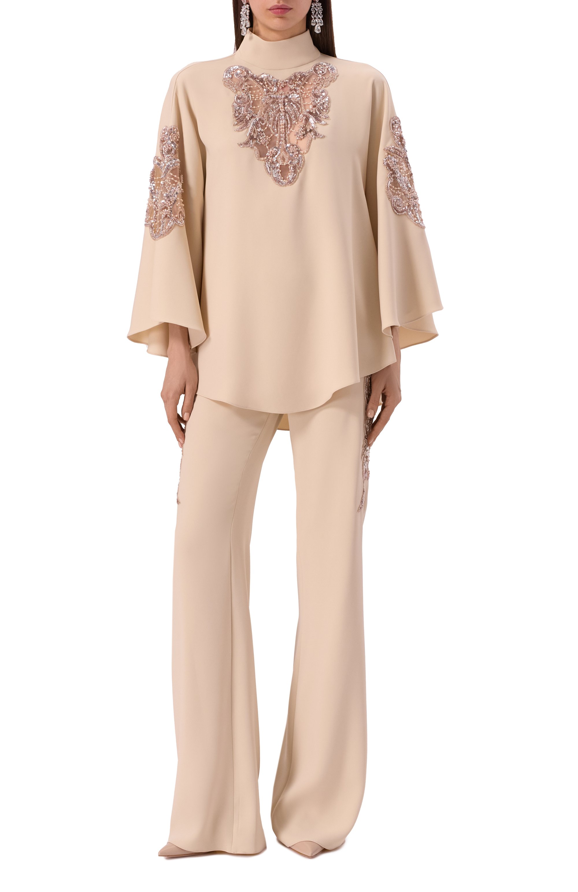 Брюки с отделкой бисером ZUHAIR MURAD, арт. RTR25035/CRCA010, фото 2