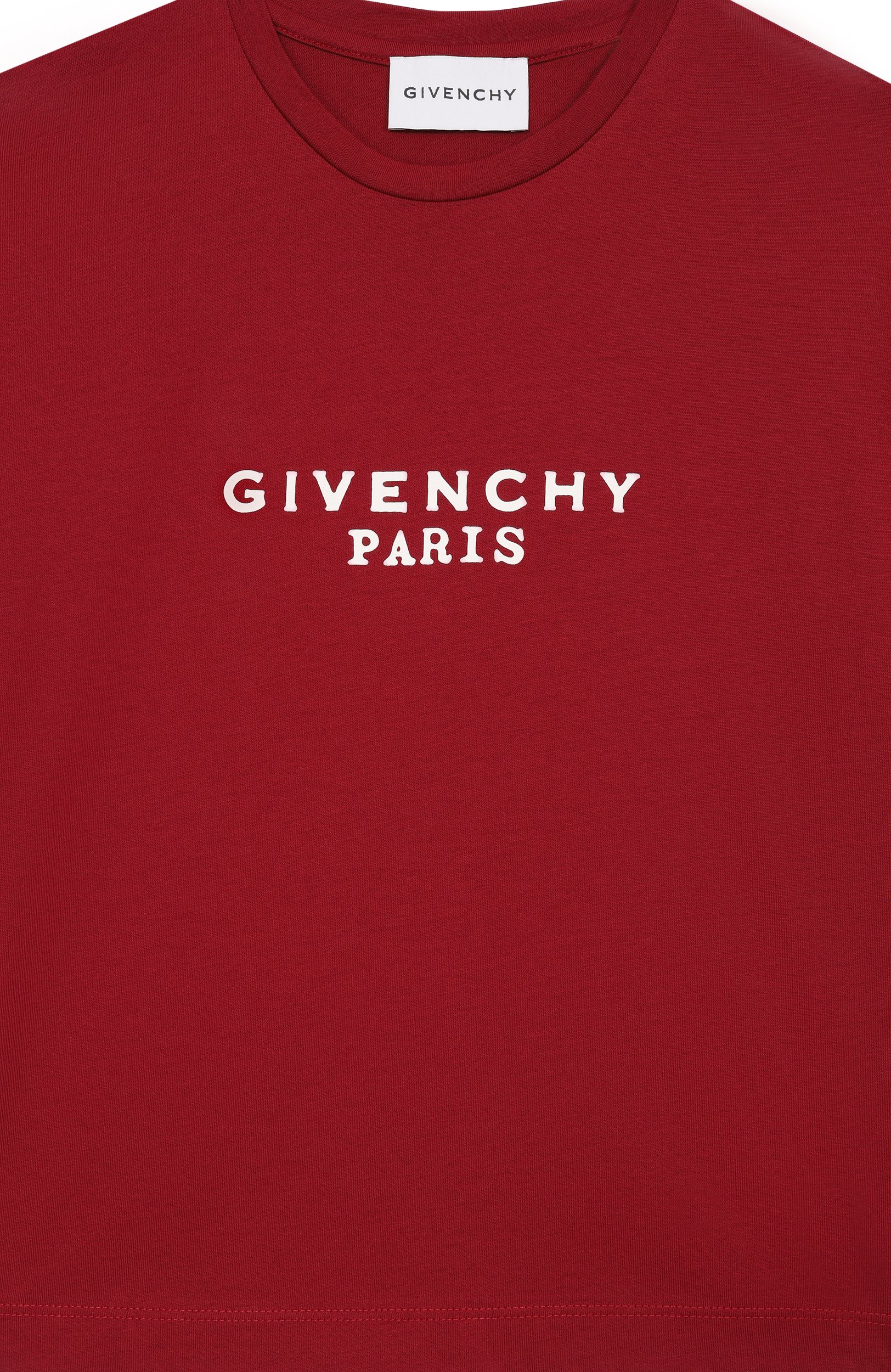 Хлопковая футболка GIVENCHY красного цвета по цене 24850 руб., арт. H31315, фото 3 Хлопковая футболка GIVENCHY, арт. H31315, фото 3