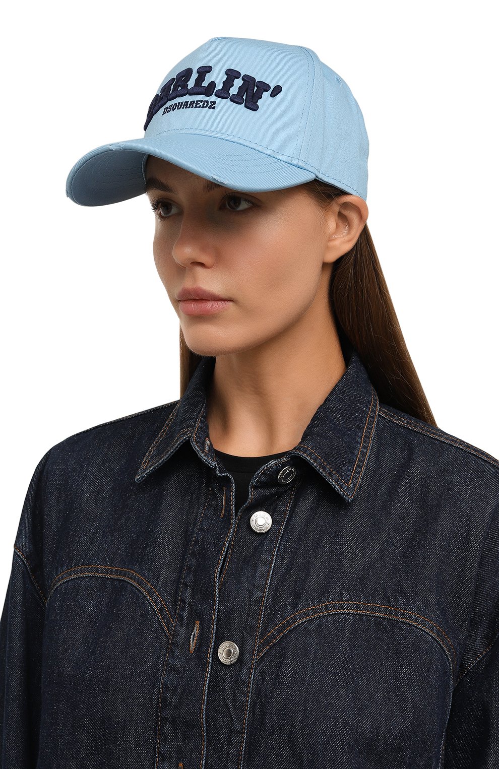 Хлопковая бейсболка DSQUARED2, арт. BCM0739/05C00001, фото 2