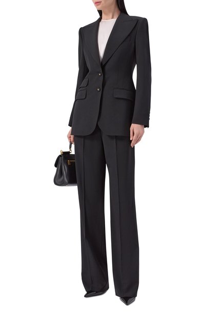 Шерстяные брюки DOLCE & GABBANA, арт. FTDIHT/GDDQS, фото 2