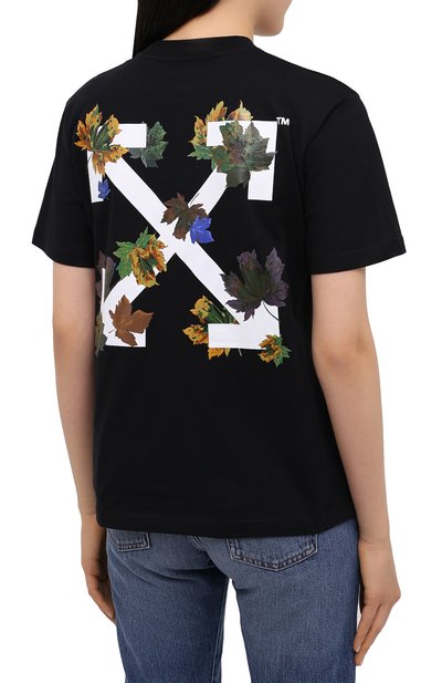 Хлопковая футболка OFF-WHITE, арт. 0WAA049E20JER0141001, фото 4