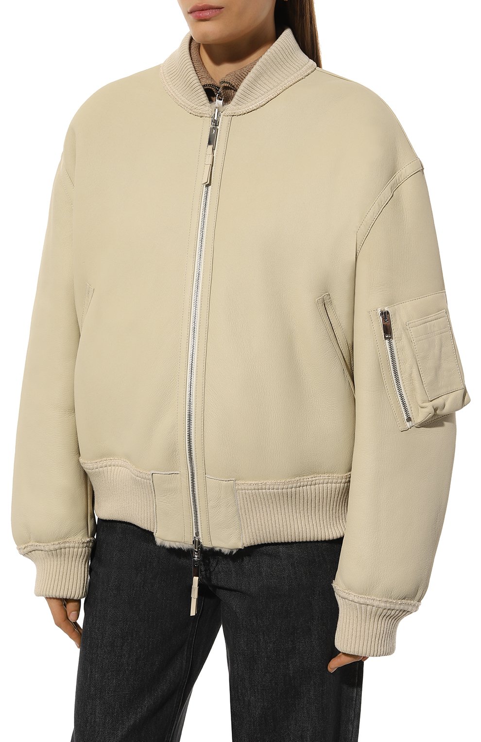 Двусторонний бомбер из овчины ANNE VEST, арт. FW24/01/33961/02, фото 6