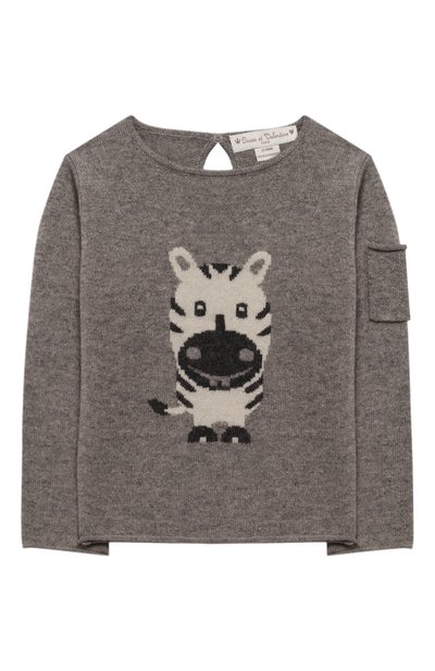 Кашемировый пуловер OSCAR ET VALENTINE, арт. PUL01ZEBRAS, фото 1