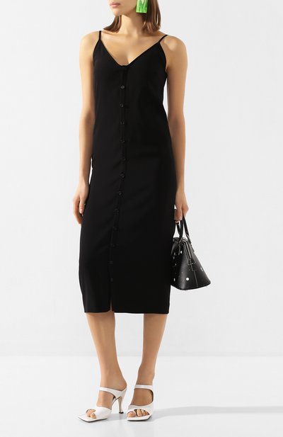 Платье-миди MAISON MARGIELA черного цвета по цене 89950 руб., арт. S51CU0185/S52619, фото 2 Платье-миди MAISON MARGIELA, арт. S51CU0185/S52619, фото 2