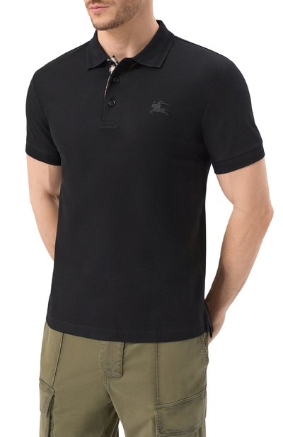 Хлопковое поло BURBERRY, арт. 8096425, фото 3