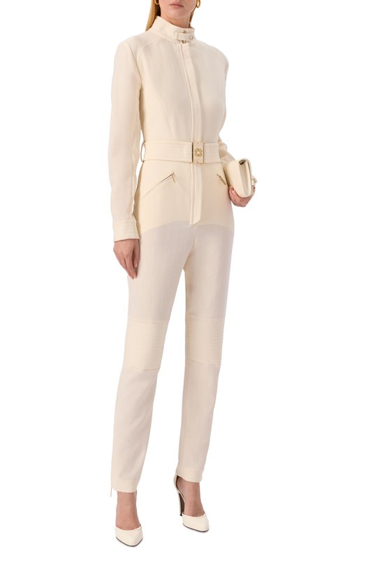 Шерстяной комбинезон Elie Saab JU110NF25/CD020 Кремовый  JU110NF25/CD020 Фото 2